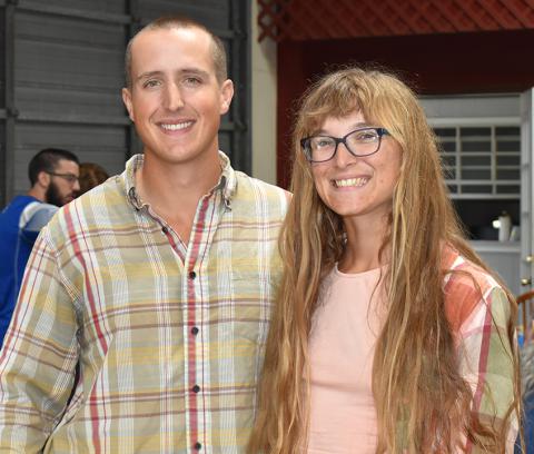 The Walking America Couple, Torin and Paige Rouse, visit Brilliant on their way through Alabama. Their plan is to walk to all 48 states.