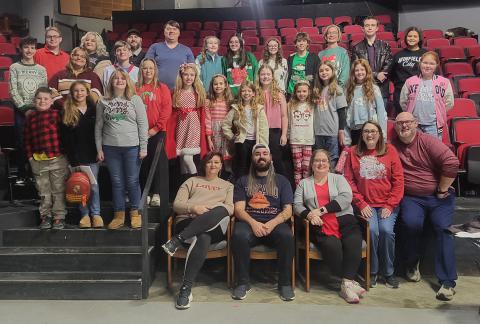 Cast members of “Miracle on 34th Street: the Musical” are shown.