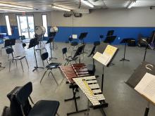 Grant funding secured by Senator Garlan Gudger’s office provides $5,000 for each public school in his district for their band programs, which can use the funds for much-needed equipment, travel expenses or any other needs they have. Gudger presented checks to each school’s band directors and other staff and students on Monday, Sept. 8