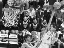 Marion County’s Joe Aldridge (#2) takes a shot against the Winfield Pirates.