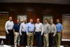 Shown at their April board meeting are, from left, Northwest Alabama Gas General Manager Heath Reed and board members Sulligent Mayor Scott Boman (chairman), Haleyville Mayor Ken Sunseri, Guin Mayor Phil Segraves, Winfield Mayor Randy Price, Hackleburg Mayor Darryl Colburn, Hamilton Mayor Bob Page, and NWAGD Operations Manager Caleb Dean. 